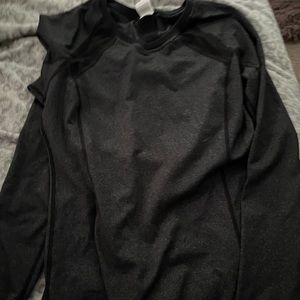 grey workout long sleeve